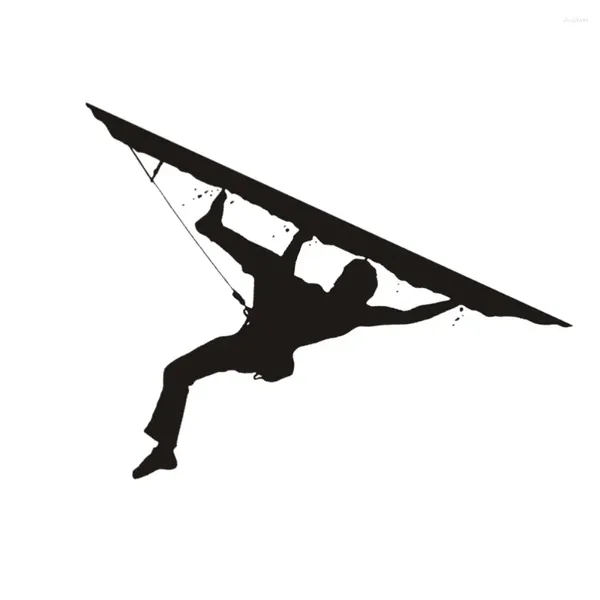 Wandaufkleber 1 Stück Kletterplakat Bergaufkleber für Dekoration Outdoor-Übungen (schwarz)