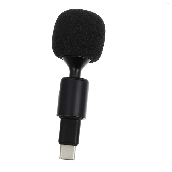 Microfones Microfone Plug Móvel Gravação Tablet Live Streaming USB Tipo-C USB-C Alto-falante Mini