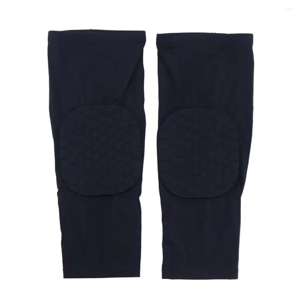 Joelheiras 2 pçs manga protetora esportes perna cinta protetor guarda anti-colisão estofamento compressão ortopédica
