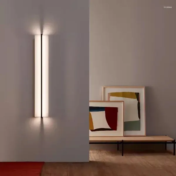 Lampada da parete moderna Sconce Light per soggiorno Decorazioni per la casa Apparecchio di illuminazione di design nordico per ufficio a LED lungo per interni