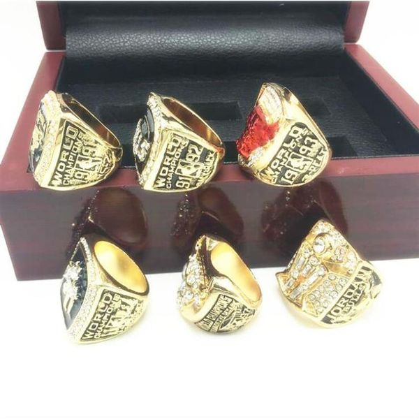 1991-1998 Basketball League Championship Ring Hochwertige Mode-Champion-Ringe Fans Geschenke Hersteller233d