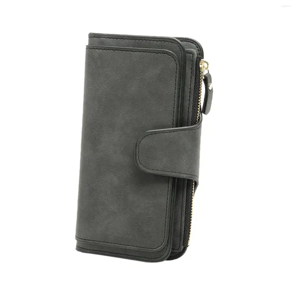 Portafogli Compatto Anti-smarrimento Antipolvere Squisito Portamonete di grande capacità Flip Cover Organizer per carte Portadocumenti dal design lungo Portafoglio da donna Quotidiano