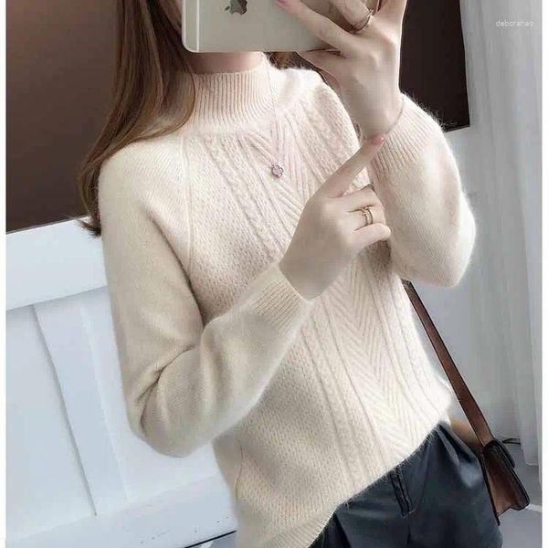 Camisolas masculinas primavera outono inverno malhas mulheres moda casual quente malha cabo jumper feminino camisola de gola alta