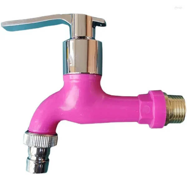 Rubinetti per lavandino del bagno Antigelo domestico e acqua di rubinetto Rubinetto in plastica 4/4 PVC agricolo addensato resistente al sole per interni ed esterni