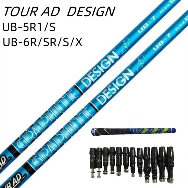 Novo eixo de golfe personalizável-TOUR AD UB5/UB6, Club Shafts-0.335 Tip-S/R/R1/SR Flex Options-Free Assembly Sleeve Grip