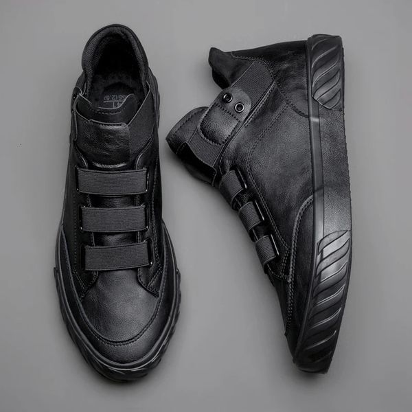 Scarpe eleganti da uomo in pelle tendenza coreana mocassini comodi da uomo moda britannica sneakers alte mocassini 588 g 231026