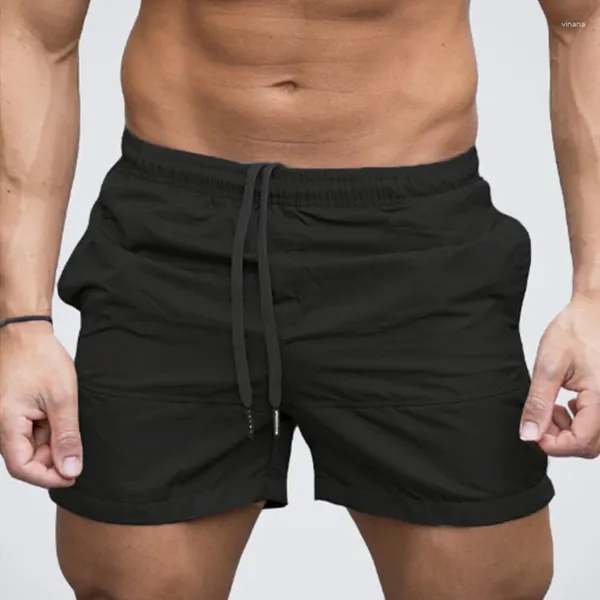 Costumi da bagno da uomo Tasca Pantaloncini da bagno Spiaggia Solido Traspirante Casual Fitness Abbigliamento da spiaggia ad asciugatura rapida Abbigliamento sportivo da jogging maschile taglie forti