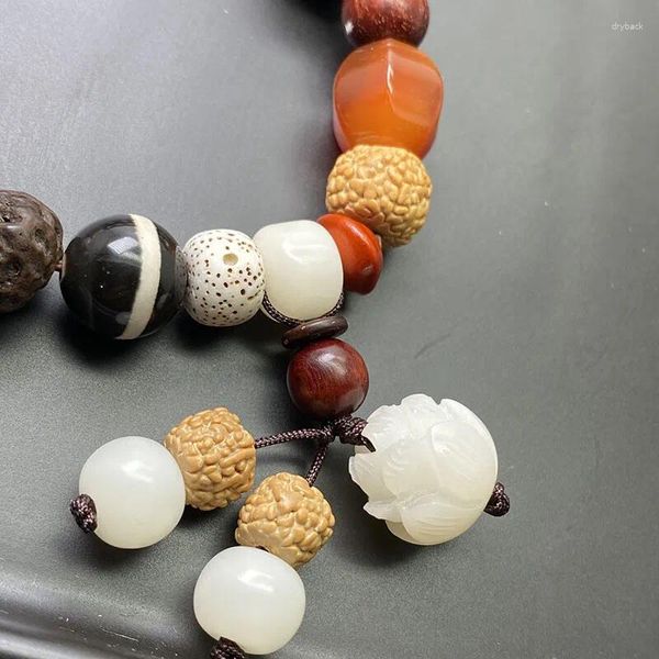 Strand dezoito filhos de duo bao pulseira bodhi zi contas de buda masculinas e femininas transporte oração religiosa