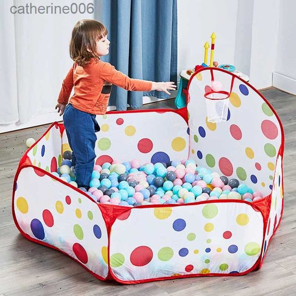 Baby Rail Tenda da gioco per bambini Piscina con palline Giocattoli Pieghevole portatile Casa da gioco per bambini Castello Giocattoli da esterno per interni per bambini Regalo di compleanno per neonati L231027