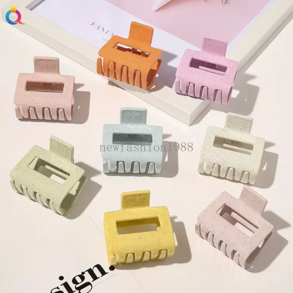 Color Ice Cream Styles Hairpins Hair Claws Girls Strong Holder High Ponytail Shark Square Hair Clip For Thick Long Hair Accessories