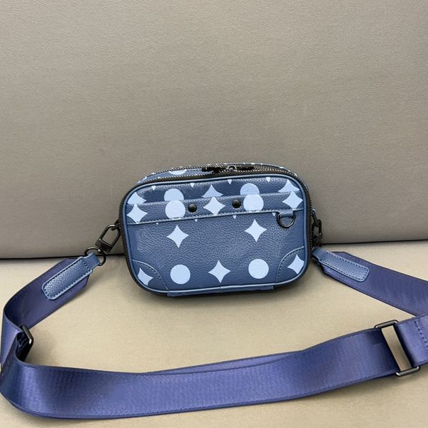 Mujer Diseñador Nano Alpha Cámara Cross Body Monedero Monedero Hombres Bolso de cuero El bolso de hombro único M82801