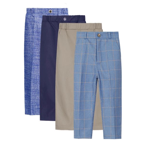 Pantaloni Molti colori Pantaloni da completo da ragazzo Pantaloni casual lunghi Pantaloni 2-14 anni Giornaliera regolabile con cerniera in plastica Vestito per bambini 231026