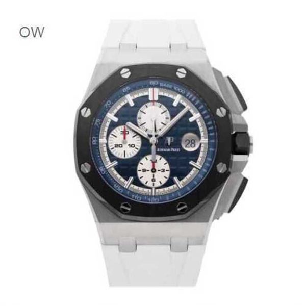 Audpi Royal Eichenuhr mit großem Zifferblatt, Herren-Armbanduhr mit Quarzwerk, Royal Oak Offshore Signature Platin-Herrenuhr 26401poooa018cr01 WN-4JHA