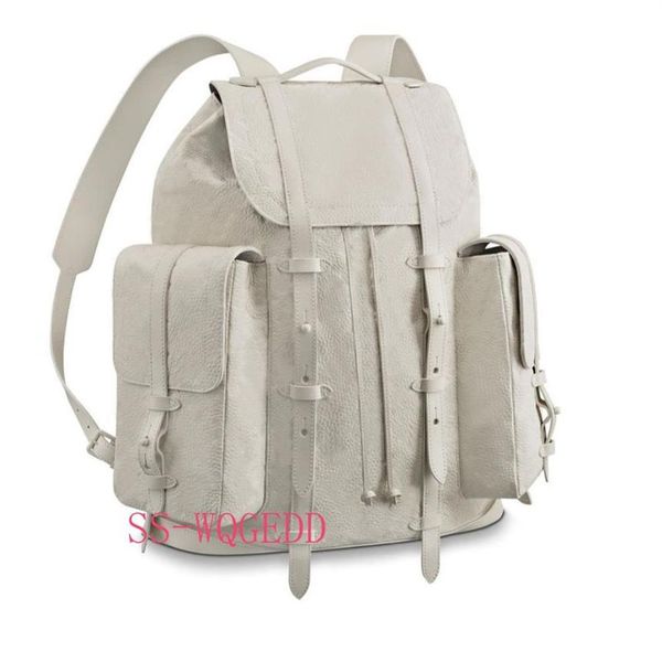 Новый топ-дизайнерский рюкзак m53286, одиночный прозрачный белый кожаный рюкзак для книг, одна джинсовая сумка, спортивный рюкзак для скалолазания b273J