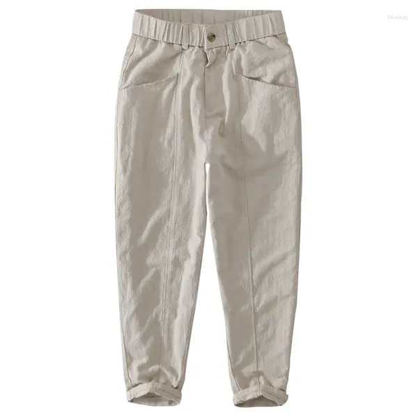 Мужские брюки, весна-лето 2023, однотонные повседневные модные простые дышащие универсальные прямые брюки в стиле шинуазри