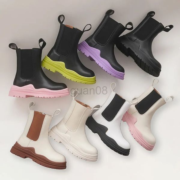 Botas outono e inverno meninas botas curtas pequena princesa moda floresta verde chaminé botas meninos estilo britânico botas bebê sapatos de algodão 231027