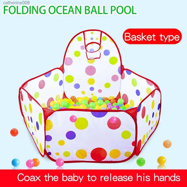 Baby Rail Piscina con palline oceaniche per bambini con canestro da basket Bobo pool toy 0,9 M (palla esclusa) L231027