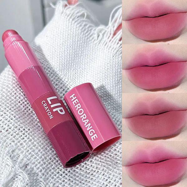 Lipstick Mini Set Matte 4 Cores Seções de combinação Seções de veludo pigmento vermelho pigmento de copo antiaderente de copo 231027