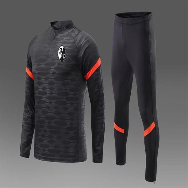 Tute da calcio da uomo SC Freiburg tuta da allenamento per corsa all'aperto Autunno e Inverno Kit da calcio per bambini Home Logo personalizzato1753