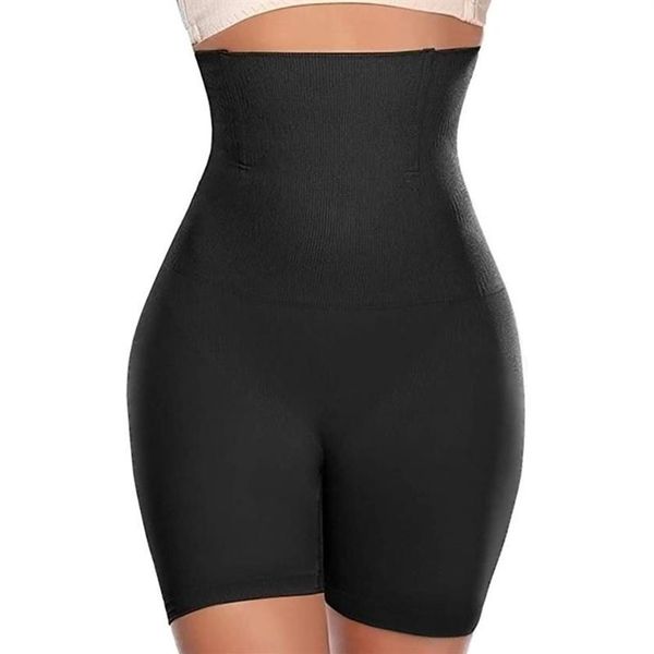 Yüksek bel şekillendiriciler kontrol külotları kadınlar dikişsiz shapewear rulo şort spanx mide boning zayıflama külot karın bacakları sıkı kadınlar228x