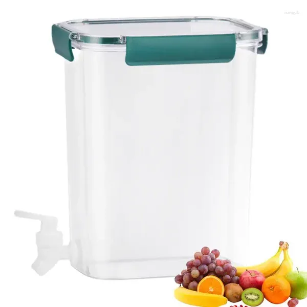 Bottiglie d'acqua Bollitore freddo con rubinetto Brocca Infusore per frutta Contenitore per bevande di grande capacità Dispenser per frigorifero per tè