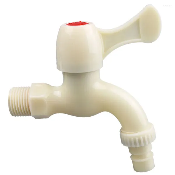 Rubinetti per lavandino del bagno Rubinetto per lavatrice Singolo acqua fredda antiscivolo G1/2 maschio e colore naturale per la casa