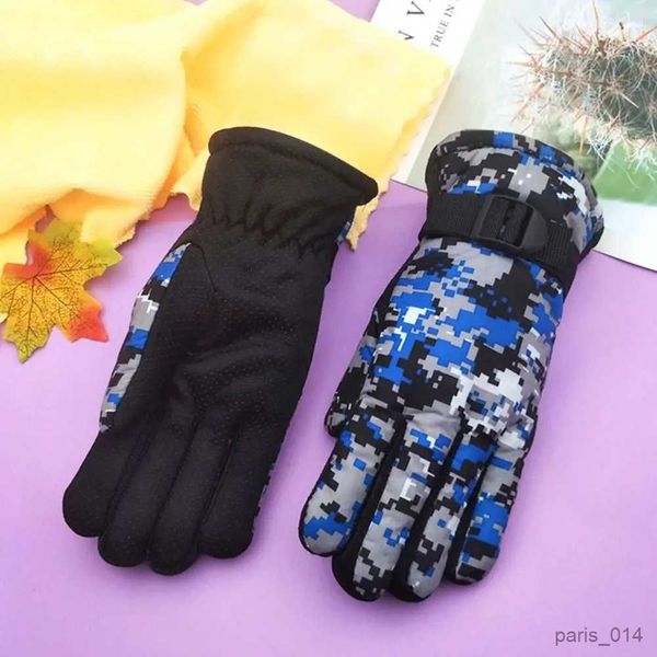 Kinder-Fingerhandschuhe, Kinderhandschuhe, Winter-warme Handschuhe, Kinder, modisch, für Jungen und Mädchen, dick, Outdoor-Ski, langärmelige Fäustlinge, 7–13 Jahre, R231027