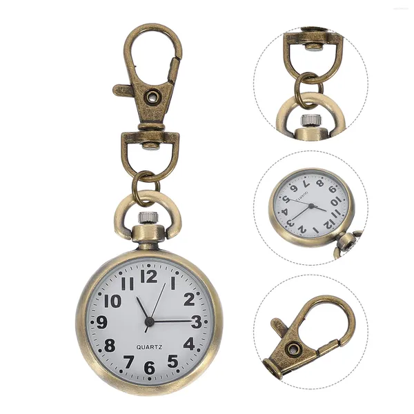 Taschenuhren, Uhren, Geschenke für Studenten, zum Aufhängen, Krankenschwestern, Damen, Schlüsselanhänger, Glas, Fräulein-Schlüsselanhänger