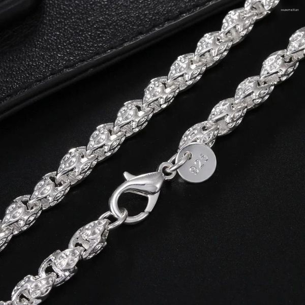 Anhänger Hohe Qualität 925 Sterling Silber 5 MM Wasserhahn Kette 20-24 Zoll Halskette Für Frau Mann Mode Hochzeit party Schmuck Urlaub Geschenk