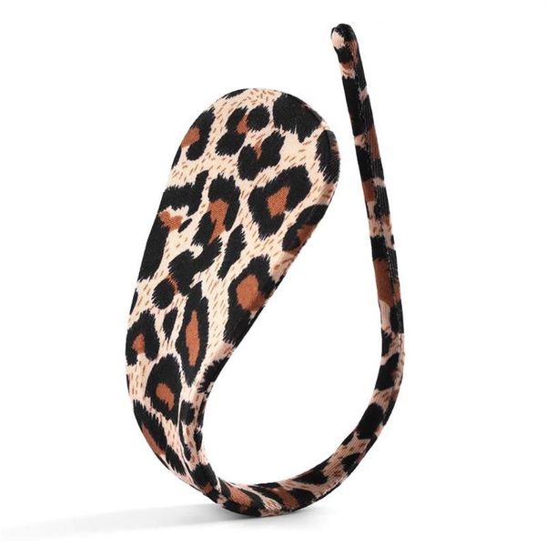 Calcinha feminina 1 pc moda sexy mulheres lingerie invisível c-string tanga leopardo calcinha calcinha 5 cores218e