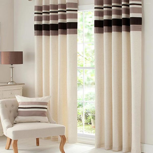 Cortina 1 pc chegadas cortinas blackout para sala de estar forrado cetim costura painéis janela decoração da cozinha 8jl810