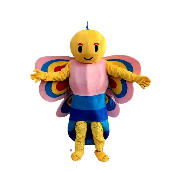 Halloween super bonito borboleta mascote traje dos desenhos animados anime tema personagem natal carnaval festa fantasia trajes adulto outfit