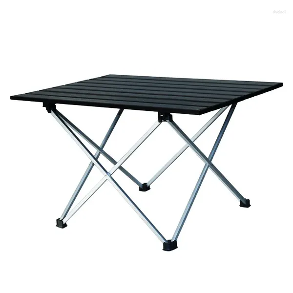 Camp Furniture Outdoor Camping Klapptisch Tragbarer Grill Ultraleichte Eierrolle aus Aluminiumlegierung Rundes Picknick