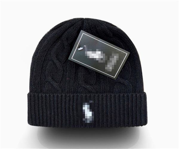 Nuovo Beanie Designer beanie polo di lusso berretto berretto temperamento versatile berretto lavorato a maglia cappello caldo lettera POLO design cappello 22 colori L-2