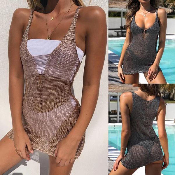 Mulheres de banho oco terno maiô blusa bikini moda mulheres praia banho sexy vestido vestidos para uma linha