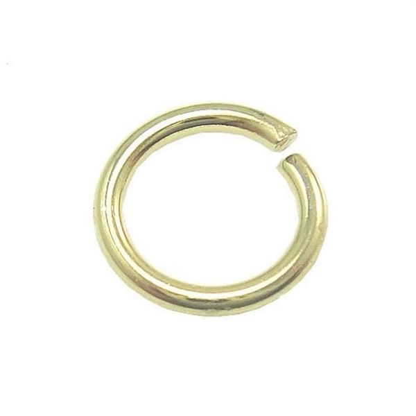 100 pçs / lote 925 prata esterlina banhado a ouro anel de salto aberto anéis divididos acessório para jóias artesanais diy w5009 334j