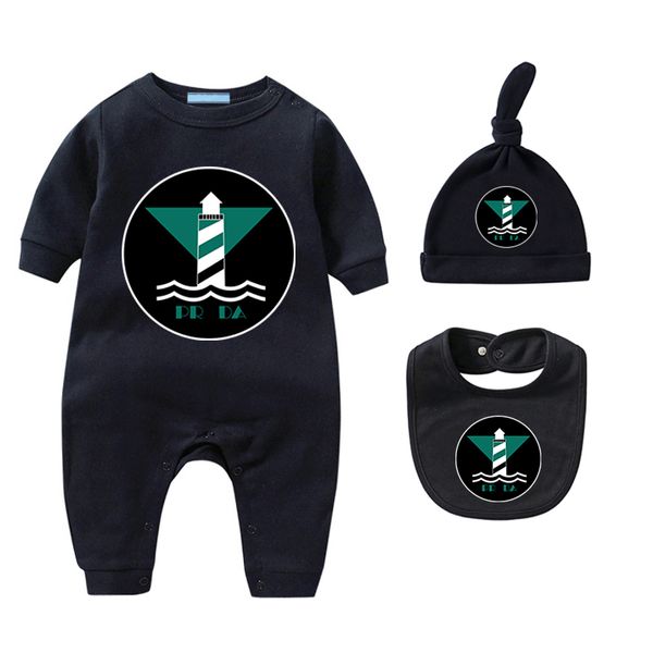 Neugeborene Kleidung Babykleidung Babymützen Lätzchen Designer Strampler Neugeborenen Strampler Marken Mädchen Jungen Strampler P Jungen Strampler Luxus Strampler CHD2310278 sasakids