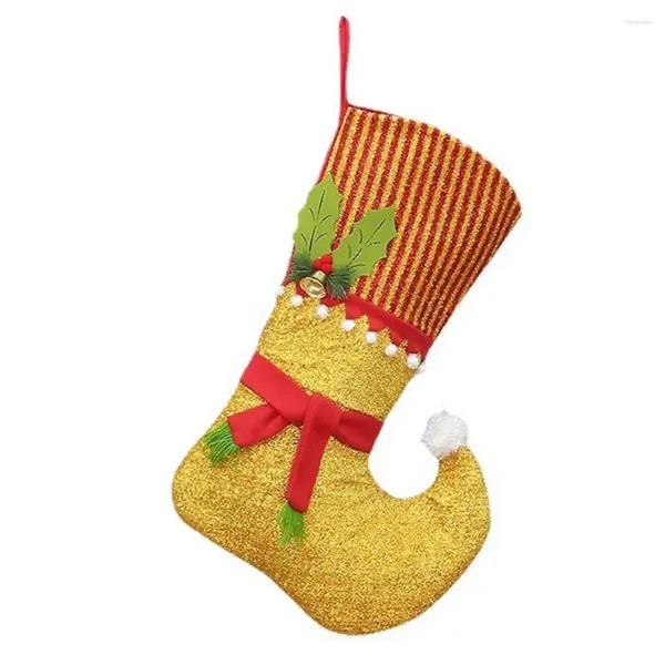 Decorações de natal meias adultas festivas sacos de presente de pano personalizado para presentes de férias em família crianças