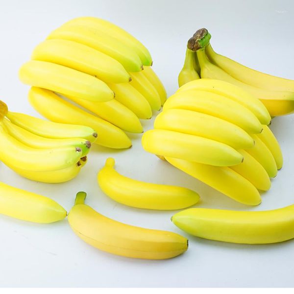 Decoração de festa artificial banana simulação modelo de frutas po prop falso imperador plástico engraçado brinquedos loja exibição casa decorparty