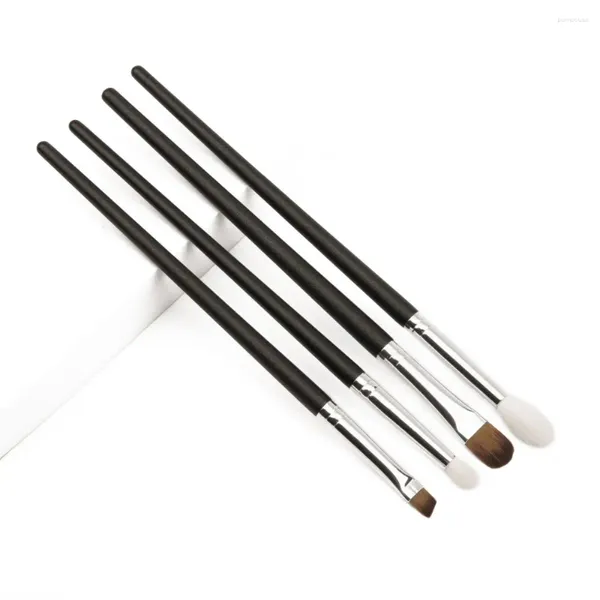 Make-up-Pinsel AILANDI 4 Stück Ziegen-Kunsthaar Tapered Crease Blending Lidschatten Augenbraue Lippe Kosmetikset Maquiagem Smudge Eye Brush