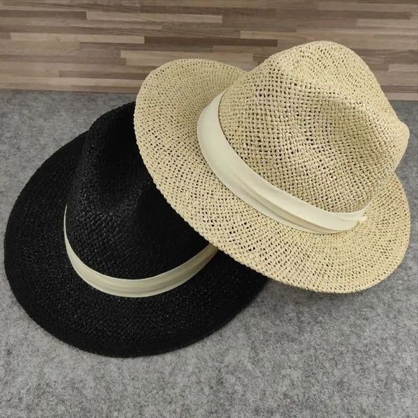 Breite Krempe Hüte Eimer Große Größe Panama Hut Big Bone Männer Frauen Strand Fedora Kappe Hohe Qualität Plus Stroh Sonne 57 cm 59 cm 61 cm 231027