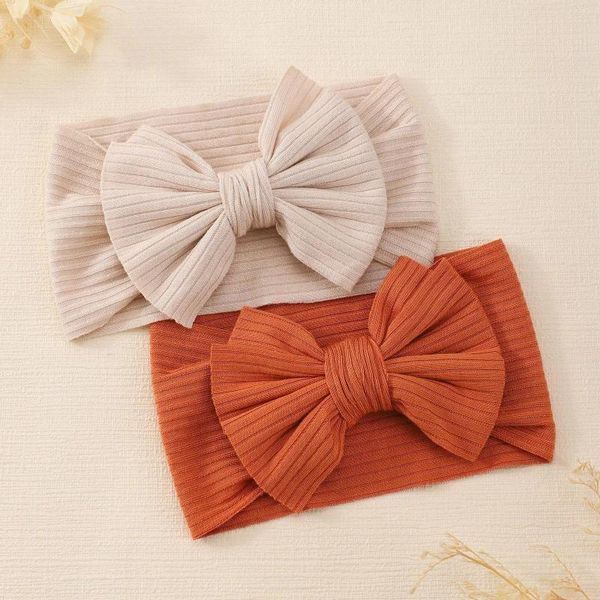 Acessórios de cabelo 1 peça bebê headwrap meninas headband nascido criança aniversário sólido cabos turbante elástico crianças headbands