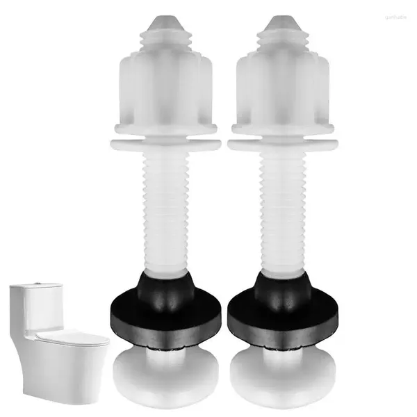 Conjunto acessório de banho Conjunto de parafusos de assento de vaso sanitário Substituição 2 Pcs Kit Universal Parafusos Brancos Pesados com