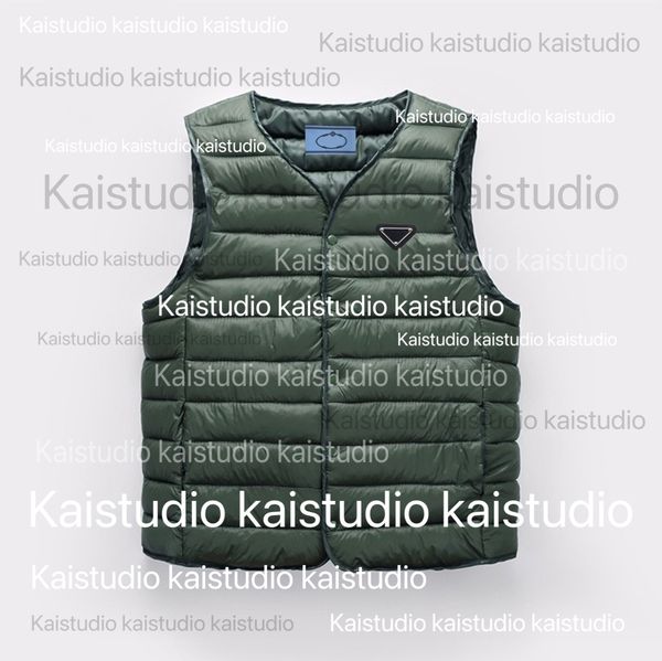 2023 Autumn/Winter Design Cotton Vest Men's and Women's Warm Tank Top Lightweight Casual Wear Tank Top Short Vest