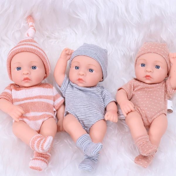 Bonecas Silicone Reborn 20cm Baby Doll Mini Macio e Corpo Inteiro Criança Para Meninas 231027