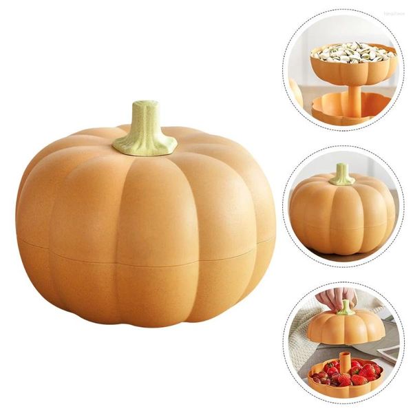 Bottiglie di stoccaggio Vaso di zucca decorativo Fornitura di caramelle da tavolo multifunzione per zucchero