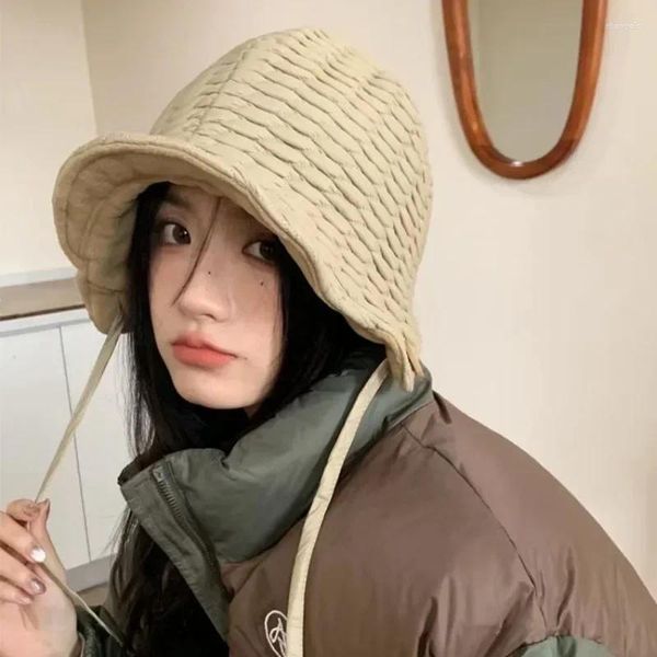 Berets Koreanische Ins Gepolsterte Fliegende Hüte Für Frauen Und Männer Herbst Winter Japanischen Retro Nette Lolita Kappe Mode Warme bomber Hut