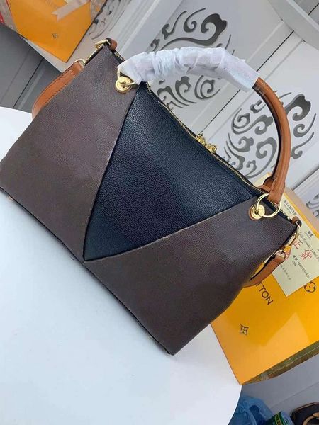 Borse a tracolla da donna di moda di alta qualità Logo a triangolo unico Borsa a tracolla in vera pelle da donna Borse a tracolla borsa presbite messenger 01