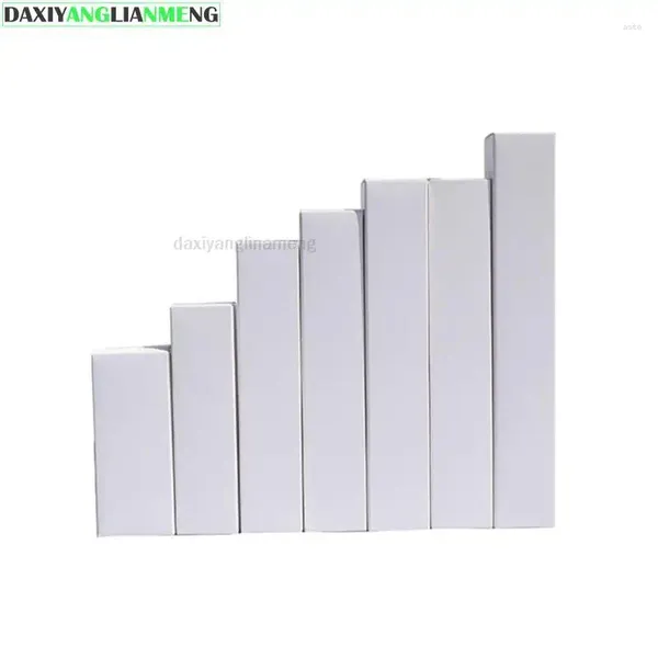 Geschenkpapier 50 Teile/los 2 2 cm 6 6 cm 14-33 cm Univeral Verpackung Karton Kraftpapier Boxen Lange Neutrale Rechteck Blank Fall