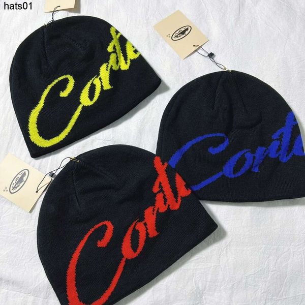 Designer Corteiz Inverno di fagioli invernali uomini e donne berretti alla moda di moda cappelli a maglia lana cada cabina cabina jacquard unisex cappello da cranio caldo